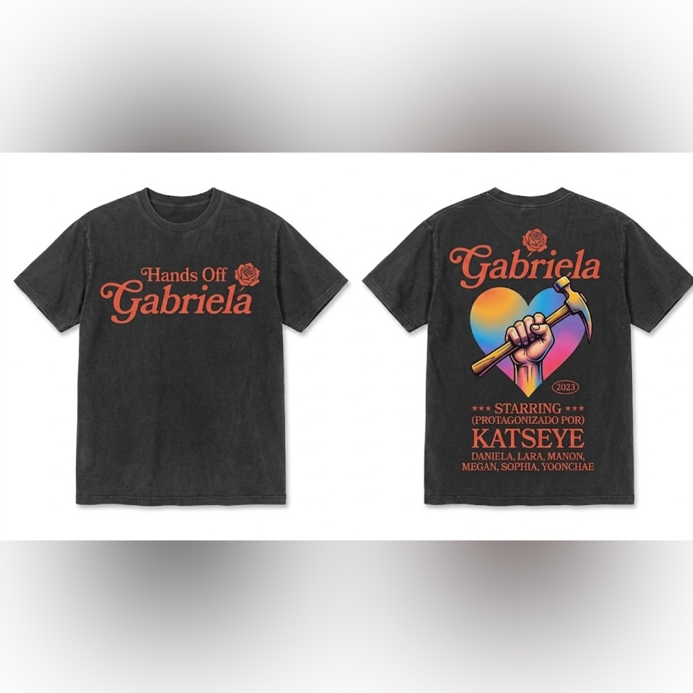 'Hands Off' Black Graphic Tee